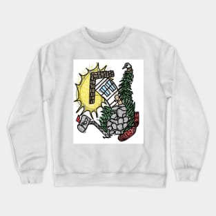 house growing up Crewneck Sweatshirt